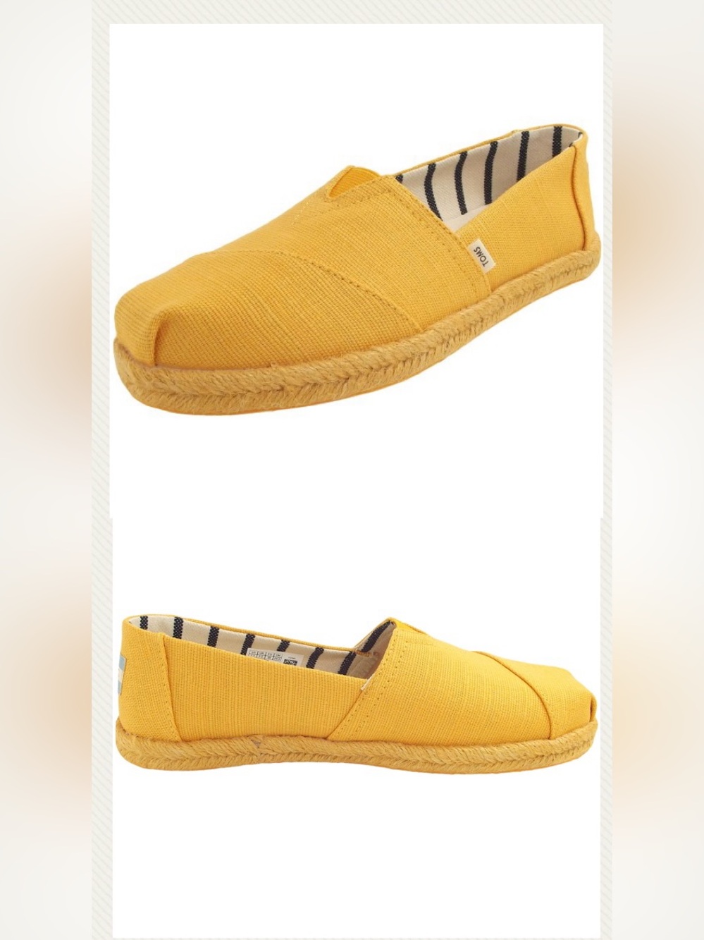 Toms - Heritage Canvas On Rope Wmn - Women Espadrilles - gold fusion